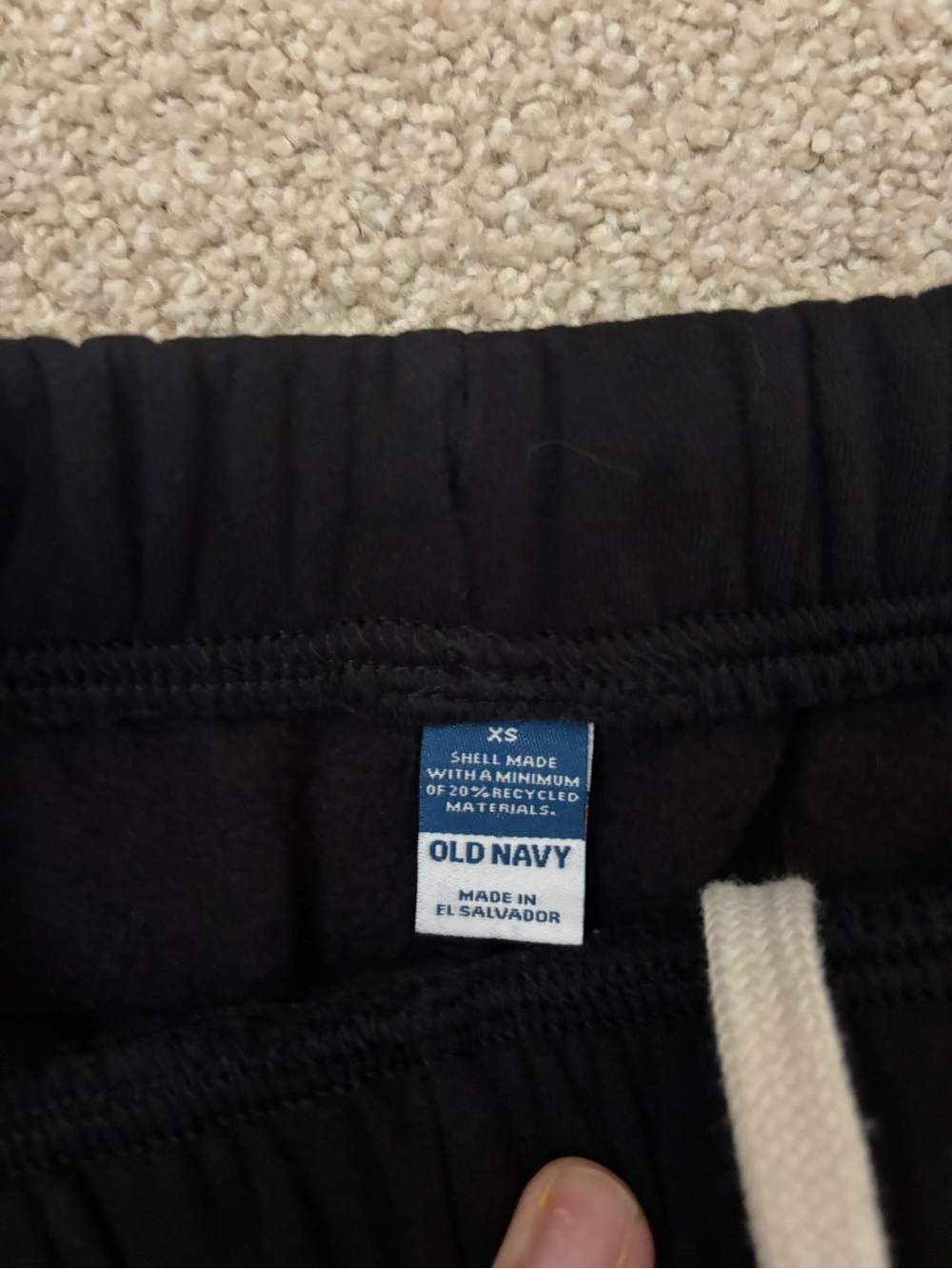 Women’s old navy athletic comfy wide leg sweats black sz XS. Sf/1 cat home - Picture 2 of 3